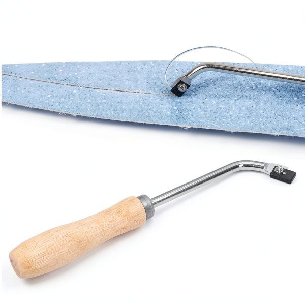 YUANJS PVC Floor Groover Steel Blade Beech Wood Handle-3