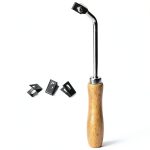 YUANJS PVC Floor Groover Steel Blade Beech Wood Handle-0