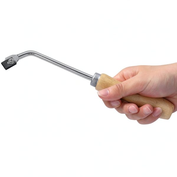 YUANJS PVC Floor Groover Steel Blade Beech Wood Handle-5
