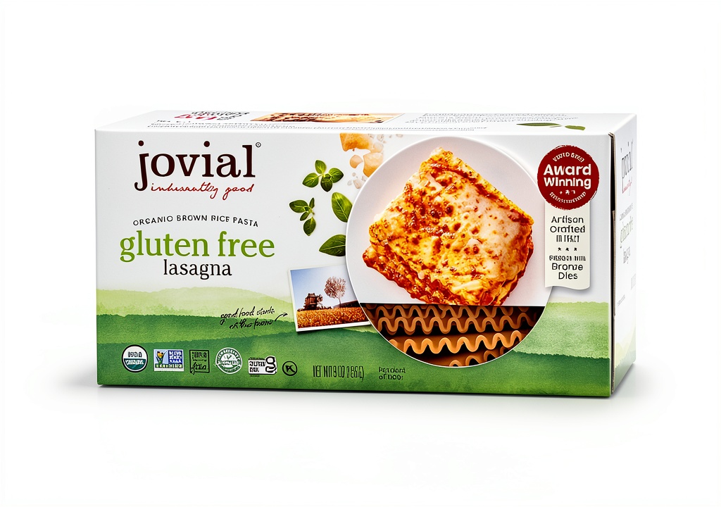 Cooked gluten free lasagna pasta in a baking dish