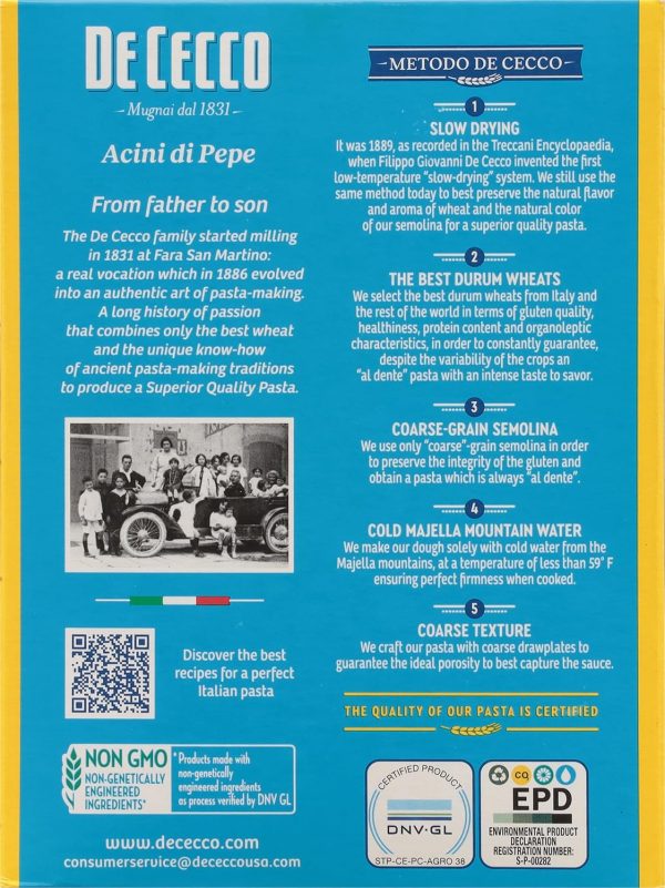 Acini Di Pepe De Cecco Pasta 1lb Italian-5