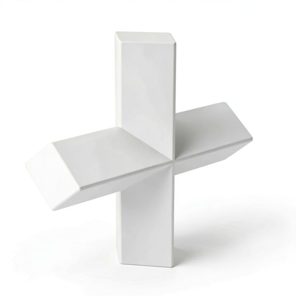 StonyLab 2 Pack Cross Shape Magnetic Stirrer Stir Bars, 40 x 10 mm PTFE-Coated White Stir Mixer-1