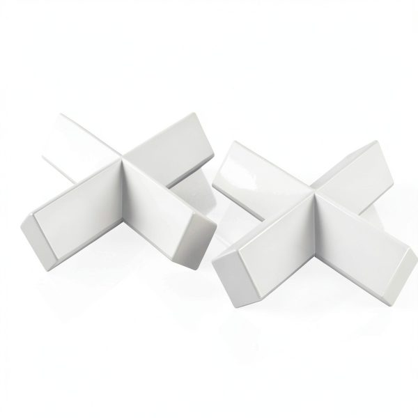 StonyLab 2 Pack Cross Shape Magnetic Stirrer Stir Bars, 40 x 10 mm PTFE-Coated White Stir Mixer-3