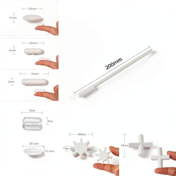 Magnetic Stir Bar Set 8PCS BILICAM PTFE Glass Stirrers for Mixers-1