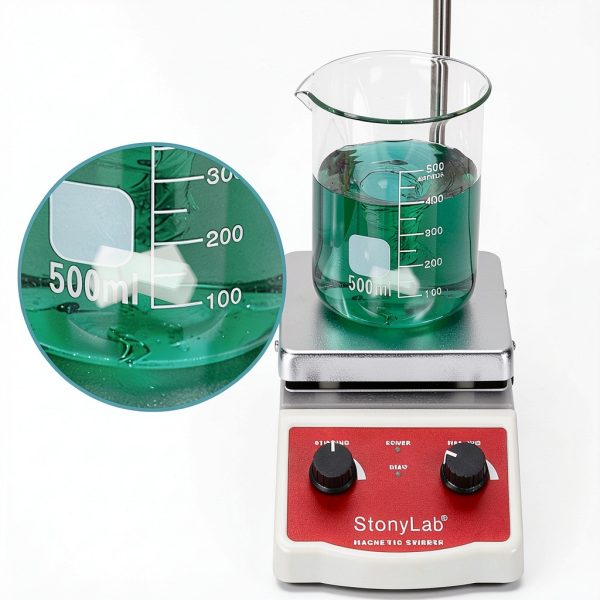 StonyLab 2 Pack Cross Shape Magnetic Stirrer Stir Bars, 40 x 10 mm PTFE-Coated White Stir Mixer-2