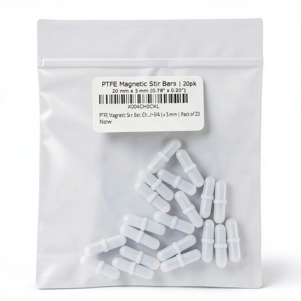 PTFE Magnetic Stir Bar Aconabolics 20mm x 5mm Teflon Pack of 20-0