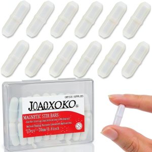 Magnetic Stir Bar Set 12pcs PTFE White 0.8 Inch - Joaoxoko Stirrer-0